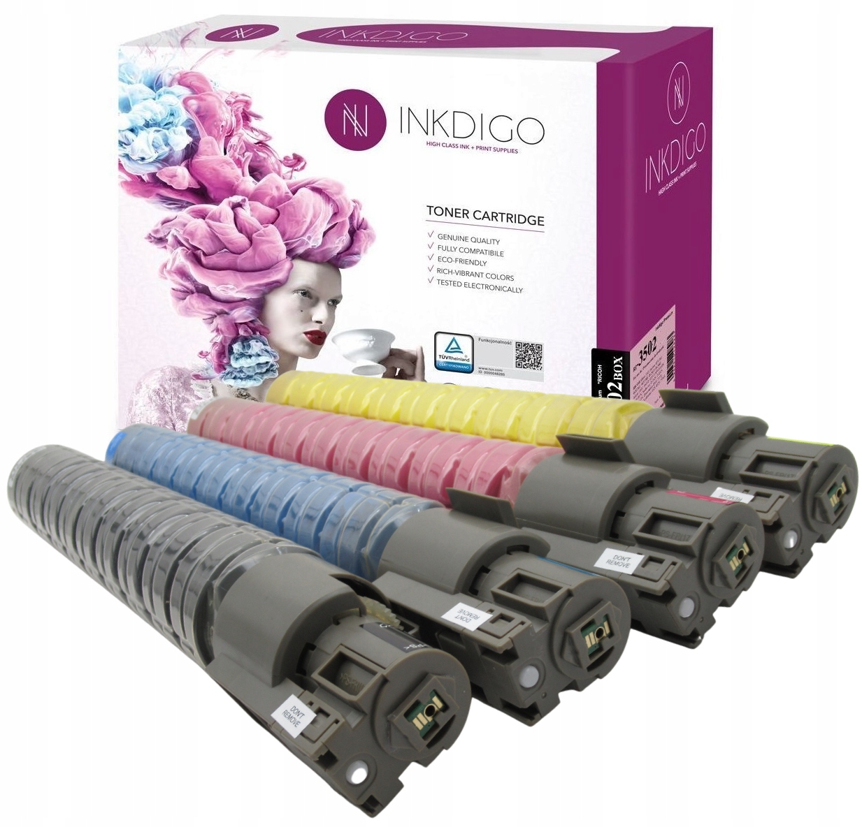 

4x Toner do Ricoh Aficio Mp-c 3002 3502 zamienniki