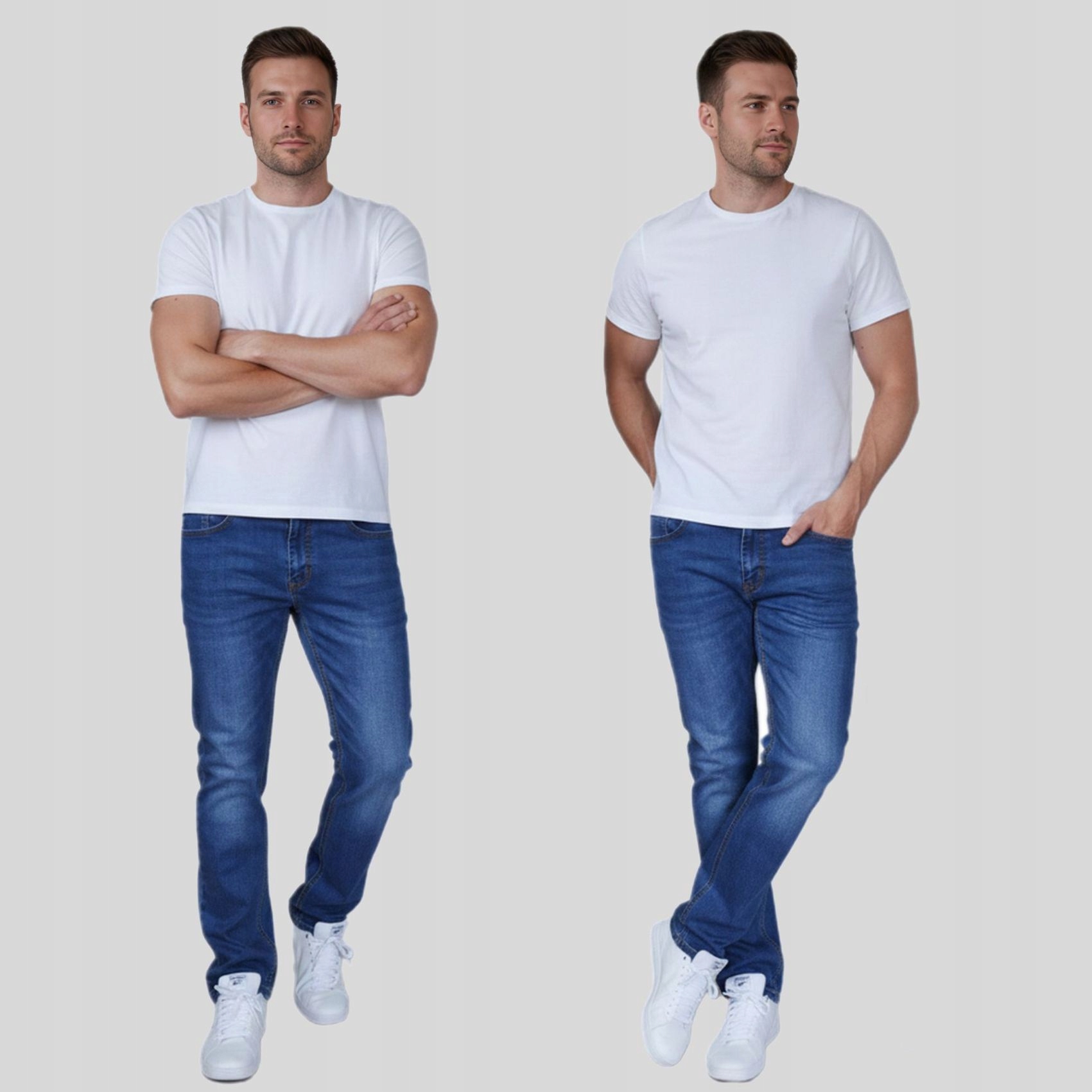 Spodnie jeansy meskie jeans jeansowe klasyczne dlugie KB3267 roz 32