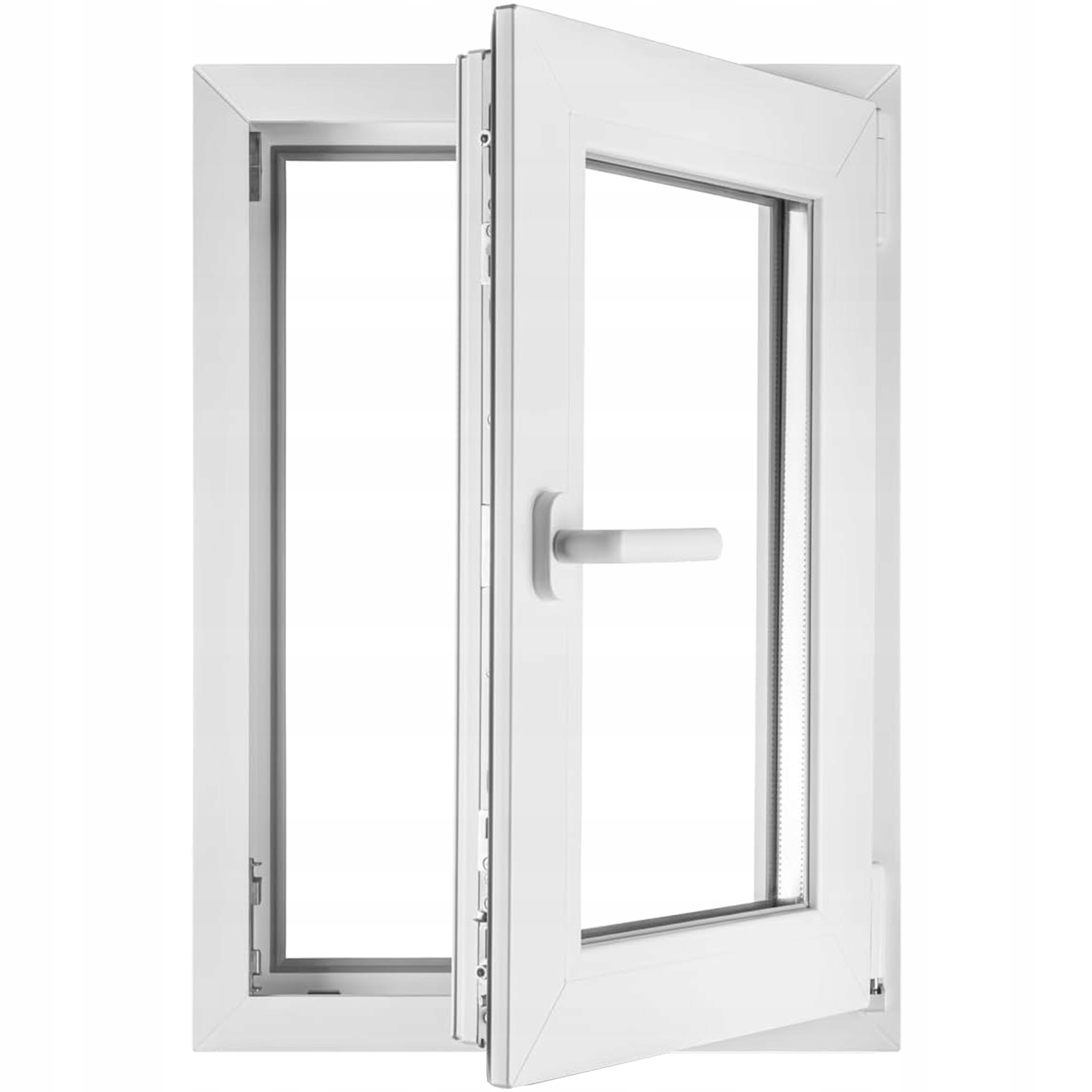 Okno PCV 60x90 RU Prawe Rozwierno-Uchylne Dwuszybowe 600x900 Białe