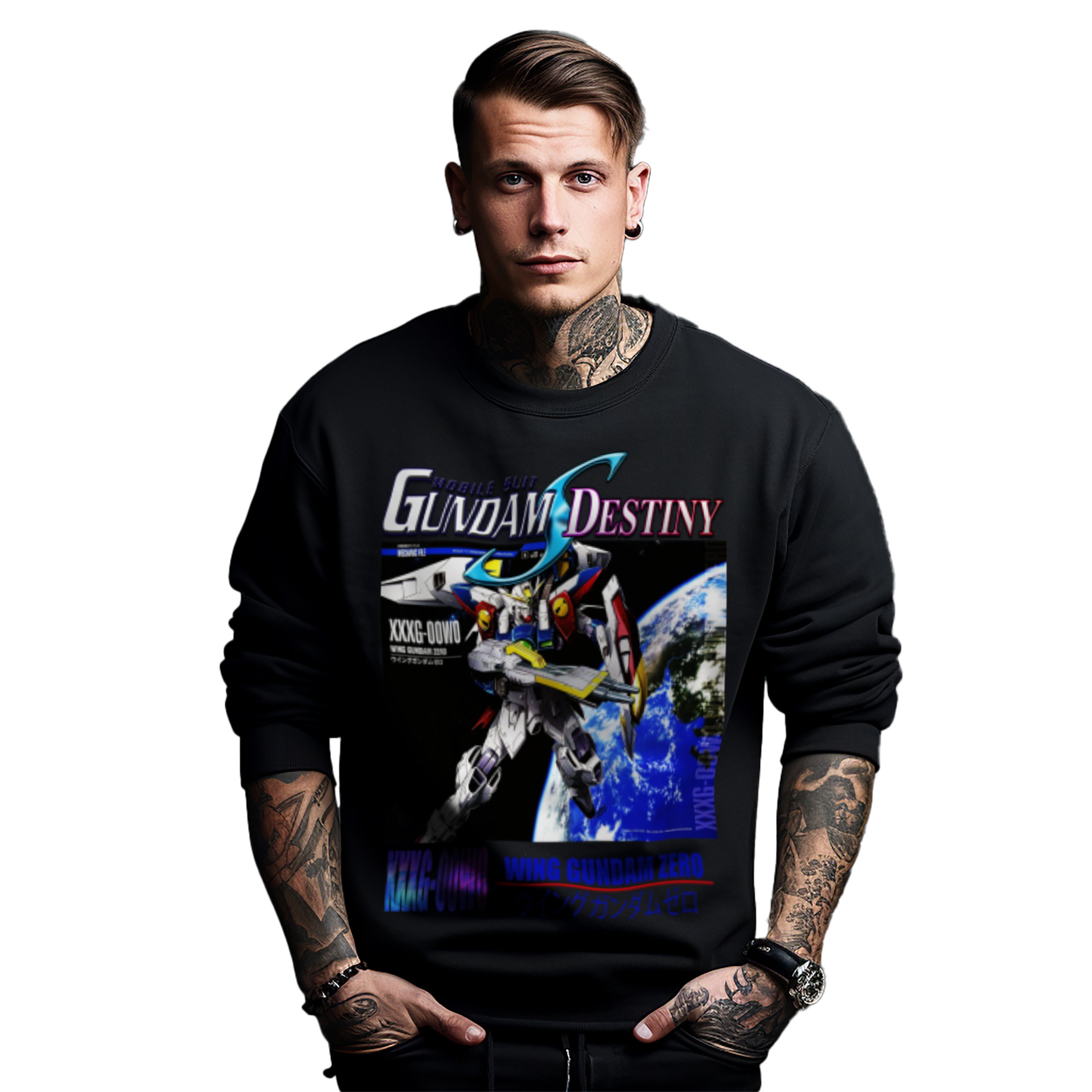 Mikina s potiskem Anime Mobile Suit Gundam Destiny