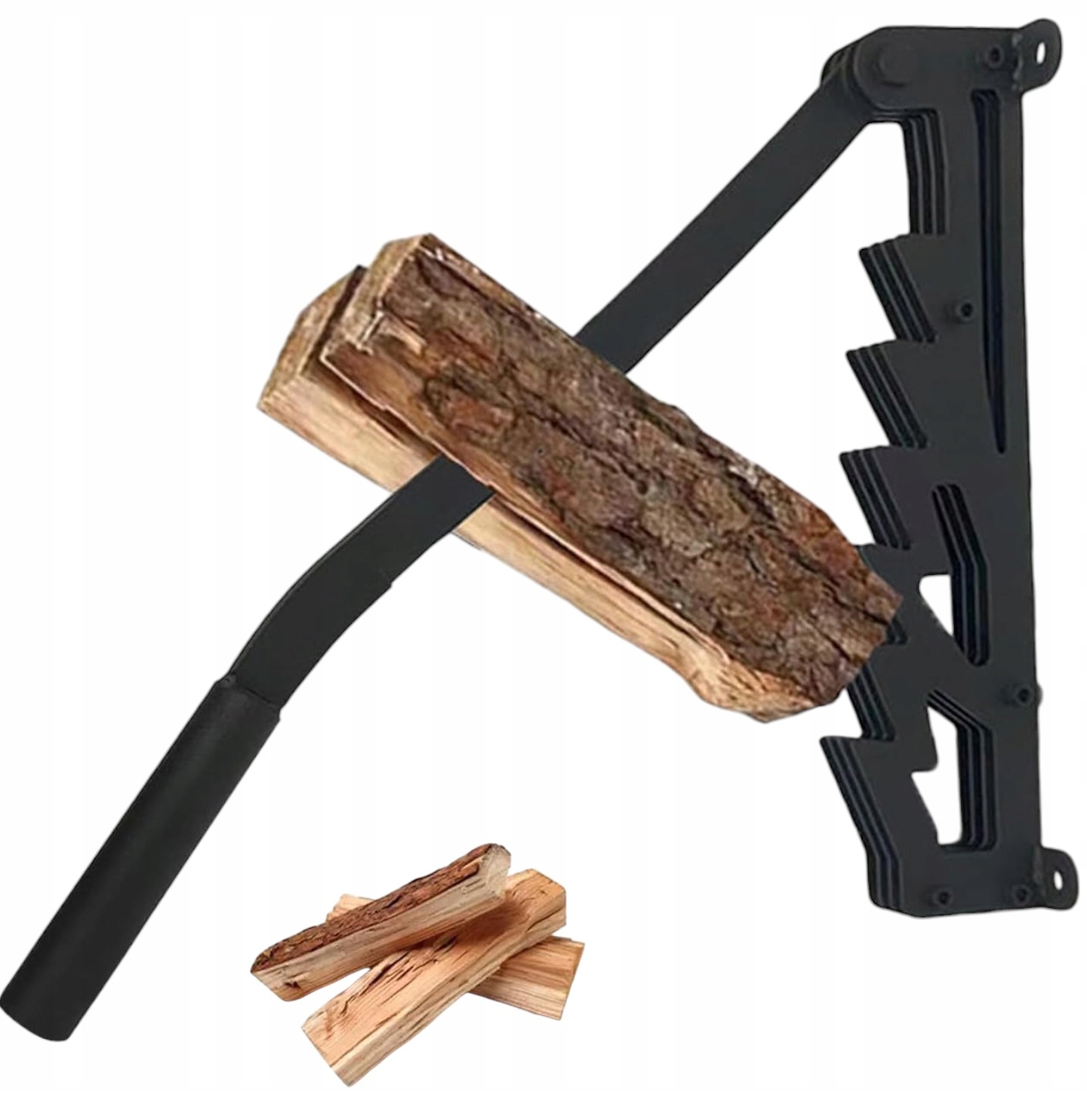 Nástěnná Štípačka Na Dřevo, Silná Ocel, Uhlíková Nerezová Šrouby, Rukavice