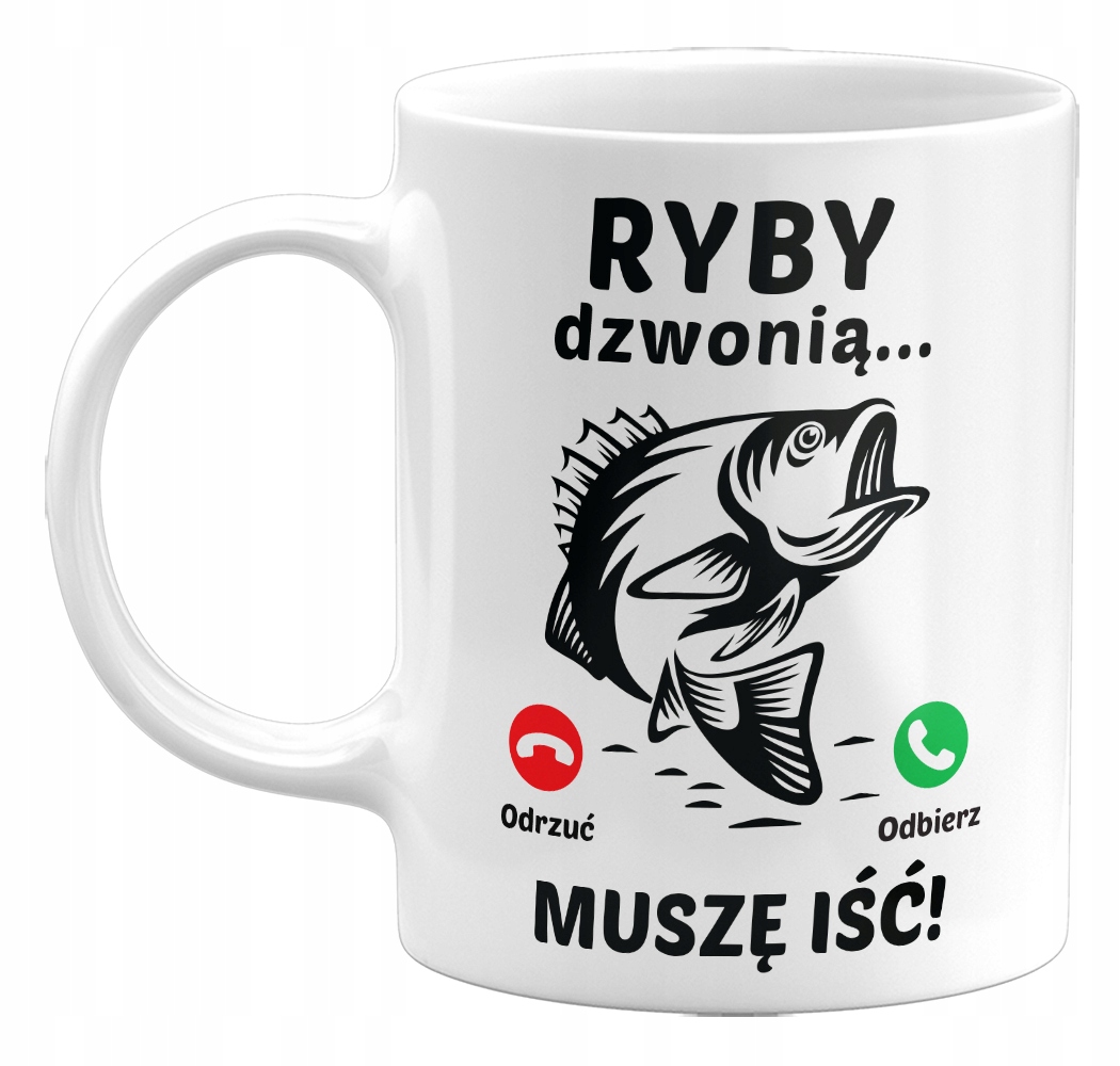 

Kubek Ryby Dzwonią... Dla Wędkarza, 330ML
