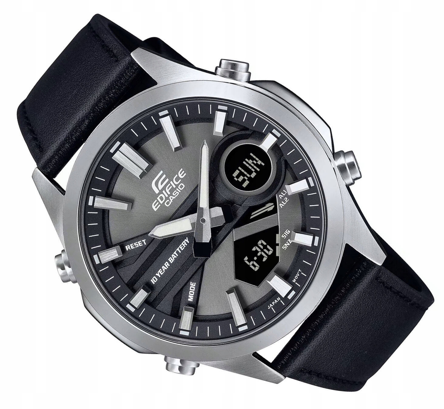 Ocelové Vodotěsné Hodinky Casio Edifice Databank Alarmy EFV-C120L -8A