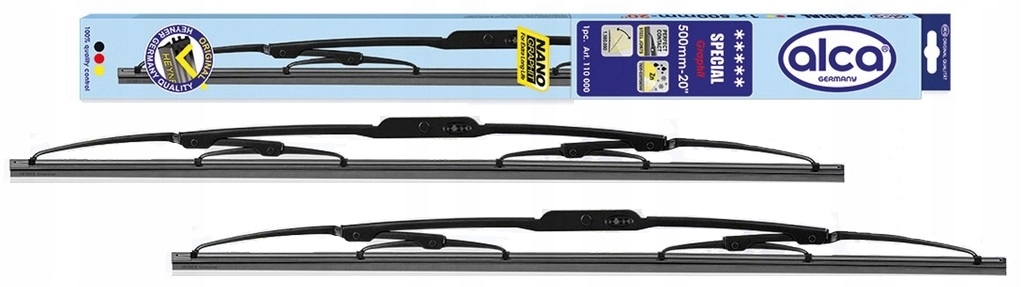 KOMPLET WYCIERACZKI SAMOCHODOWE PRZÓD ALCA SPECIAL