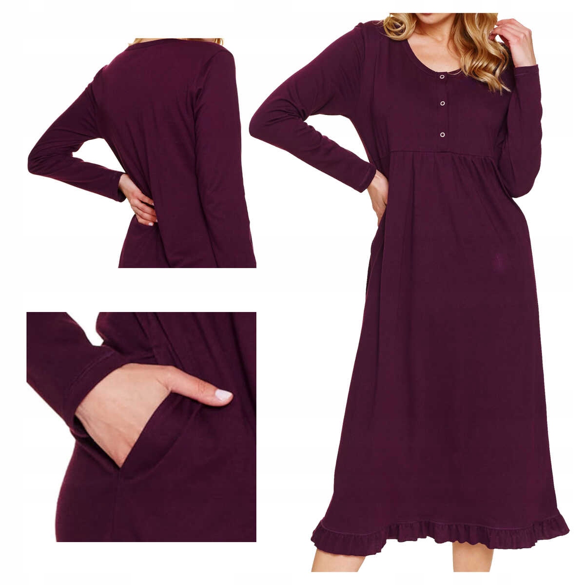 Doctornap Košile noční Tm 7318 burgundy XL