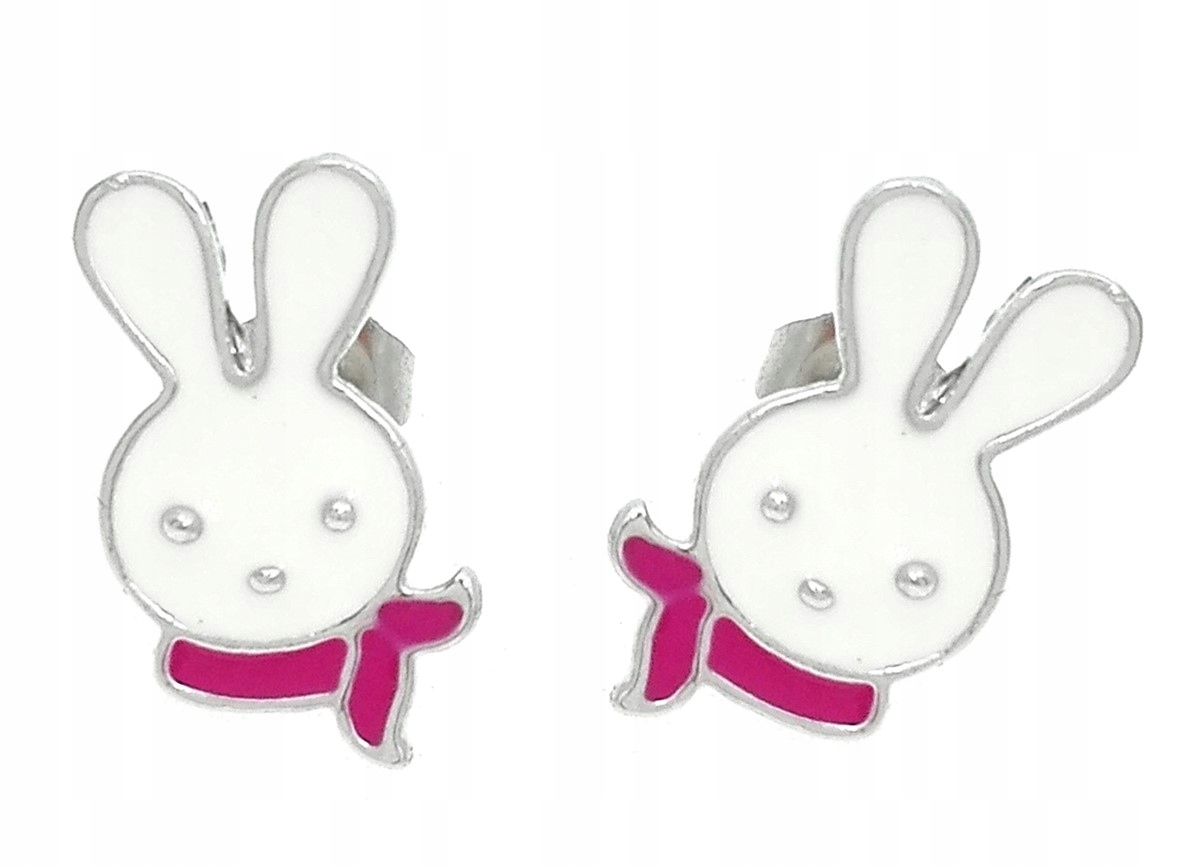 

Kolczyki króliczek z apaszką