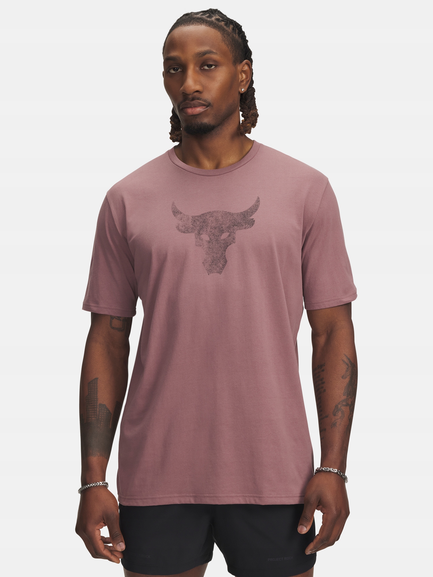 Under Armour Pánské tričko Under Armour Ua Pjt Rck Brahma Bull Ss-mrn