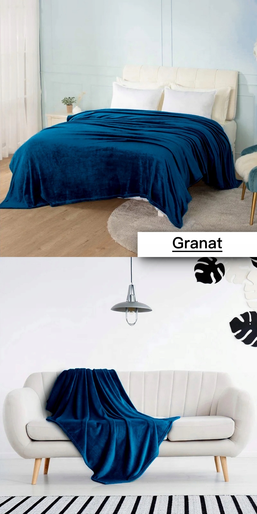 MIĘKKI KOC NARZUTA PLED MIKROFIBRA KOLORY SOFT Marka inna