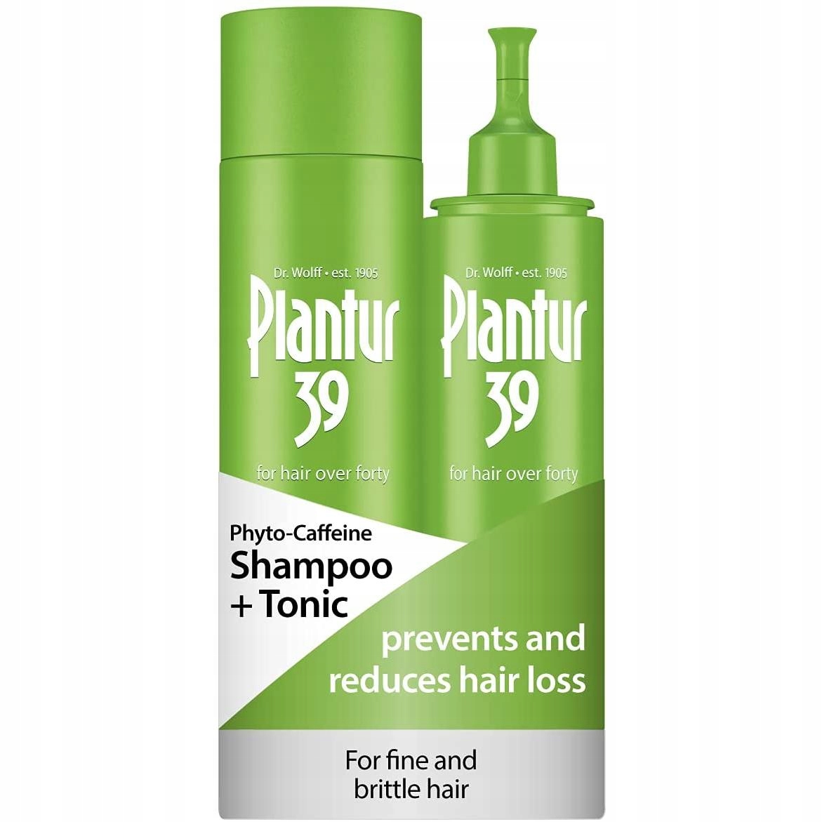 Plantur 39 Zestaw Szampon Tonik do włosów cienkich i łamliwych 250+200ml