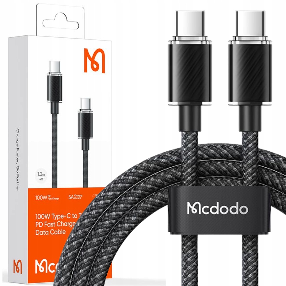 

Mcdodo Mocny Szybki Kabel Usb-c Pd 100W 2M