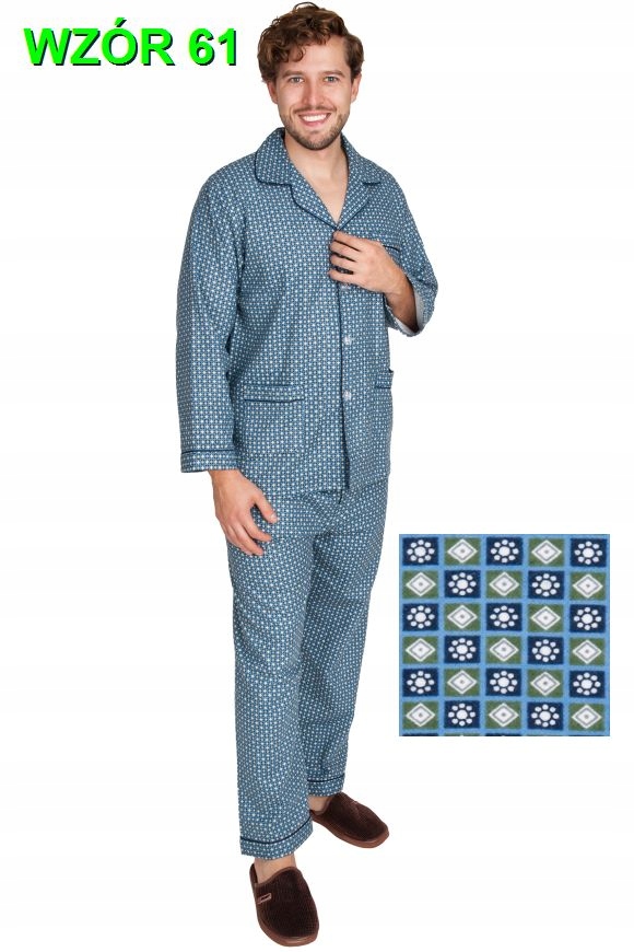 PIŻAMA MĘSKA FLANELOWA FLANELA r.XXL FOR-MAX Płeć mężczyzna