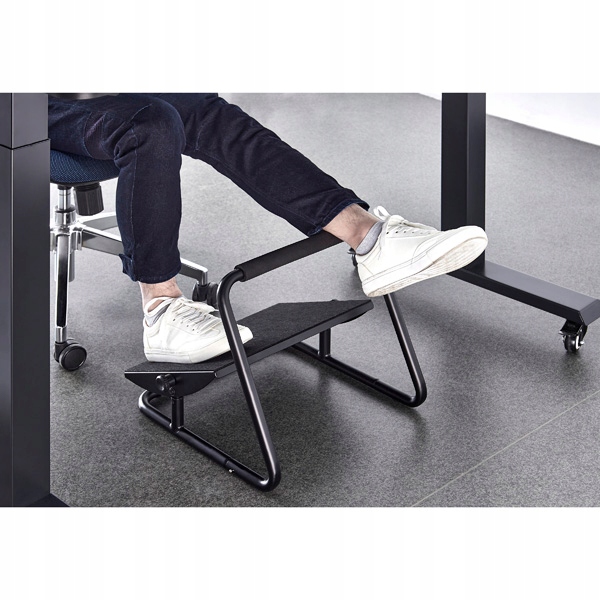 Podstawa ergonomiczna pod nogi podnóżek czarny Długość 39.3 cm