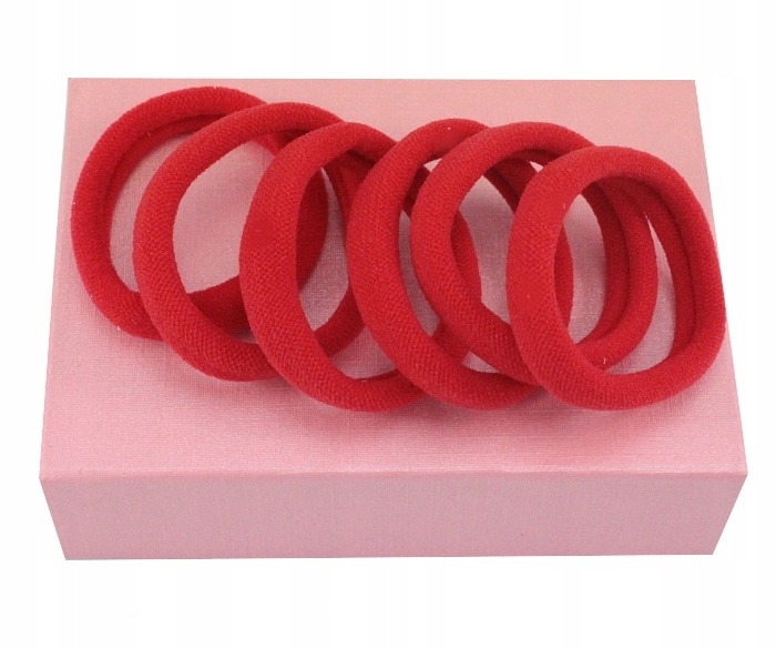 

Gumki Do Włosów Lycra Czerwone 6 Sztuk