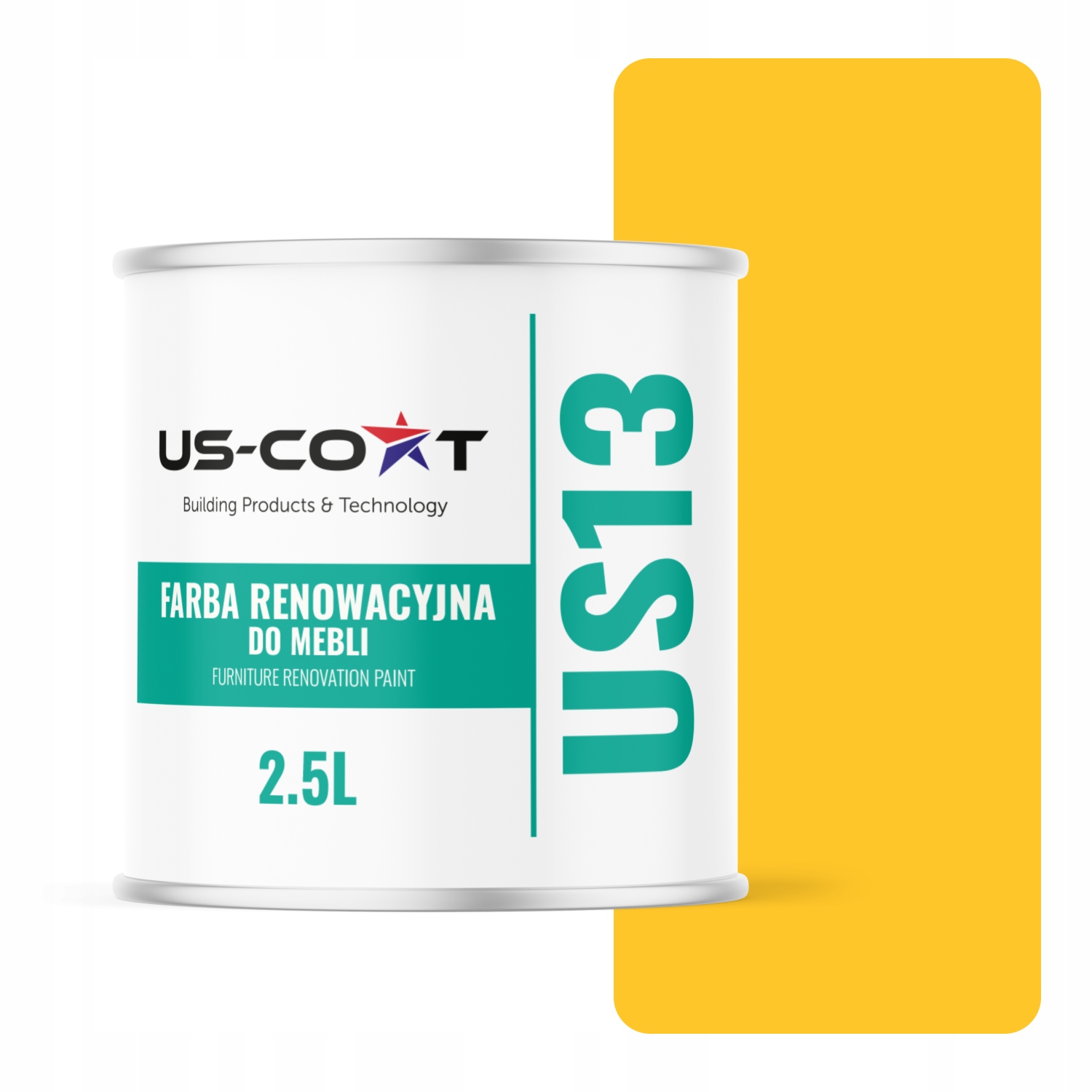 Farba Na Kuchynský Nábytok Predná Strana Žltá Výstražná Ral 1023 Polomatná 2,5 L
