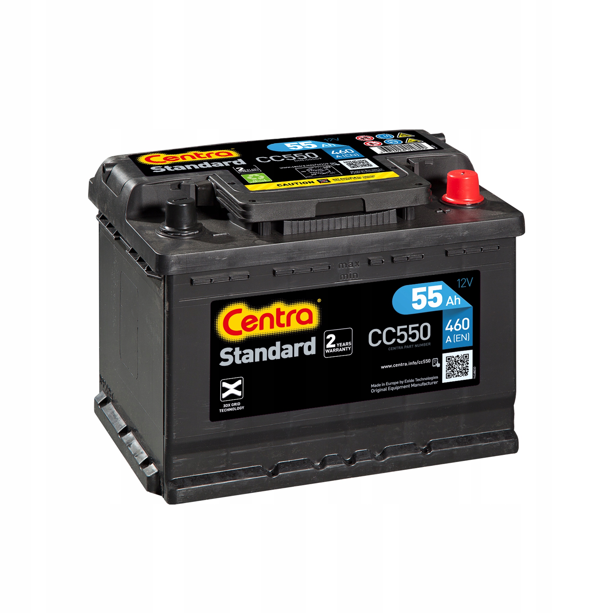 Акумулятор 55 Ач центри Стандарт CC550