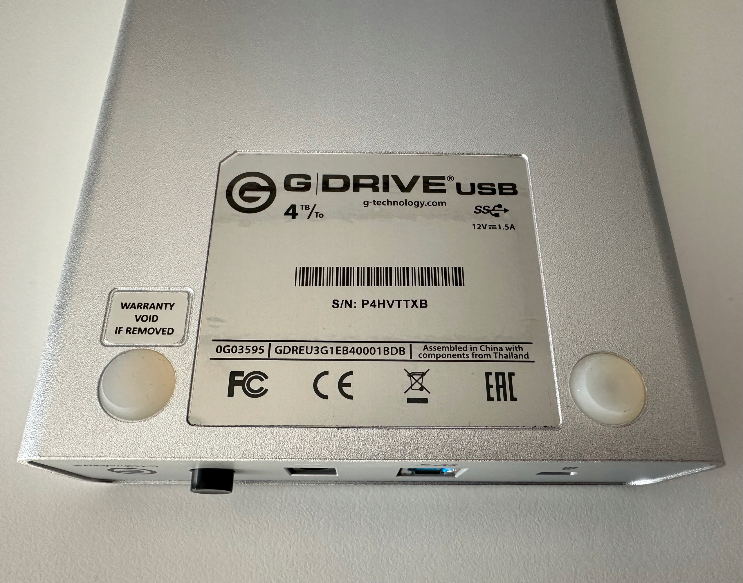 Dysk zewnętrzny G-Drive 4TB (USB-3) Model G|DRIVE USB-B 4TB