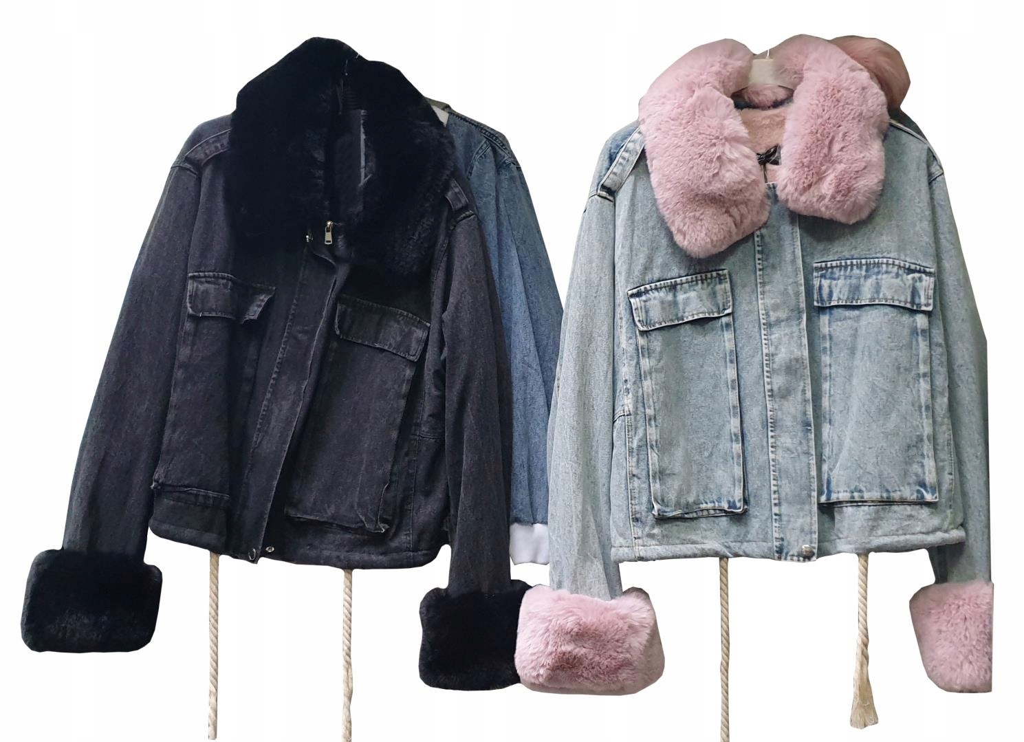 

Kurtka Jeansowa Z Futerkiem Katana Miś Futerkol/xl