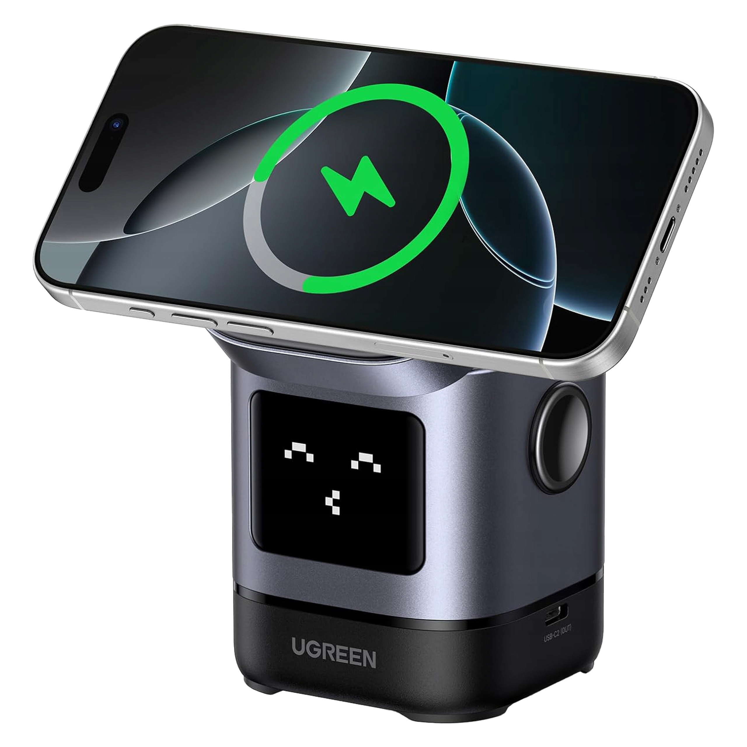 Ugreen Ładowarka Indukcyjna 2w1 Uno W709 Do Iphone Airpods Usb-c 25W