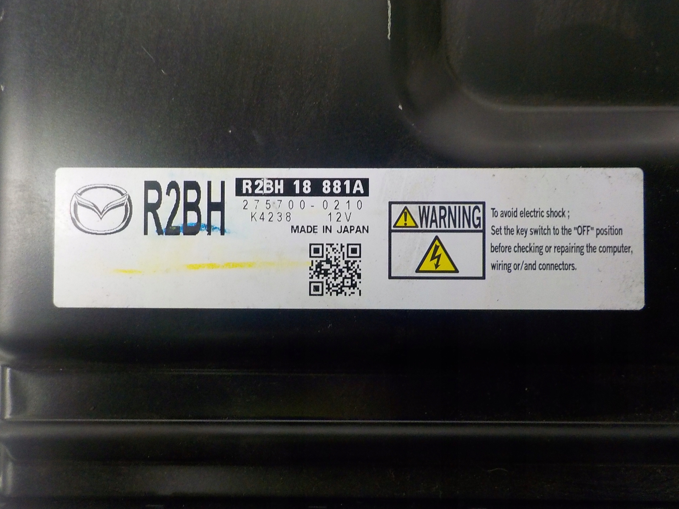 MAZDA 6 II computer control unit 275700-0210 R2BH18881A R2BH