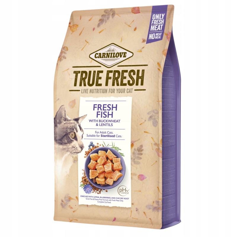 Levně Carnilove True Fresh Cat Fish 4,8kg Krmivo pro kočky s rybou