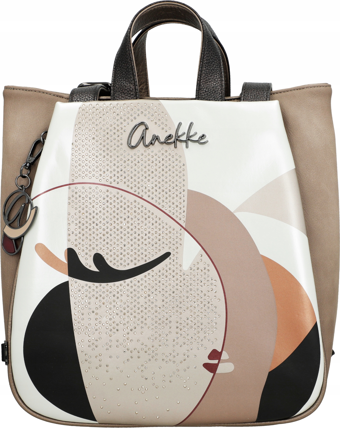 A493 Anekke plecak miejski trzykomorowy duża torebka 2w1 Eikon Muse Sophia