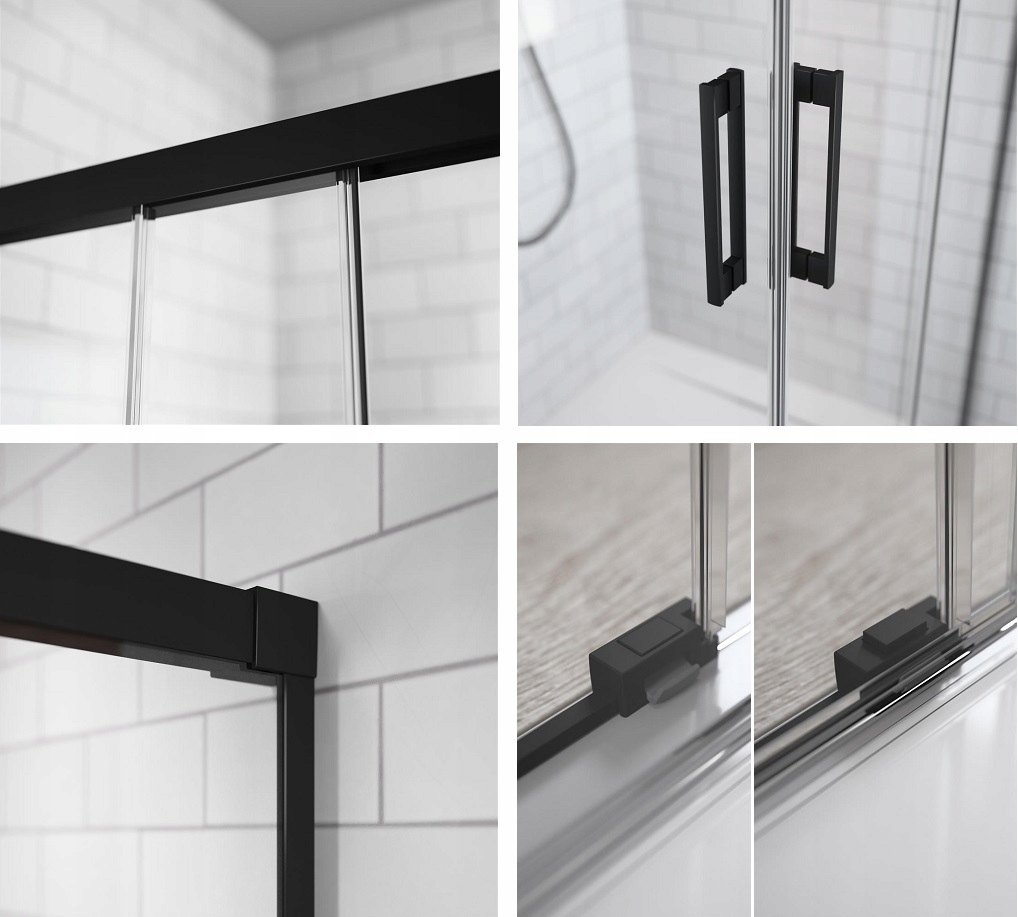 Drzwi Idea Black DWJ Factory 120x200,5 RADAWAY R Grubość szkła/szyby 6 mm