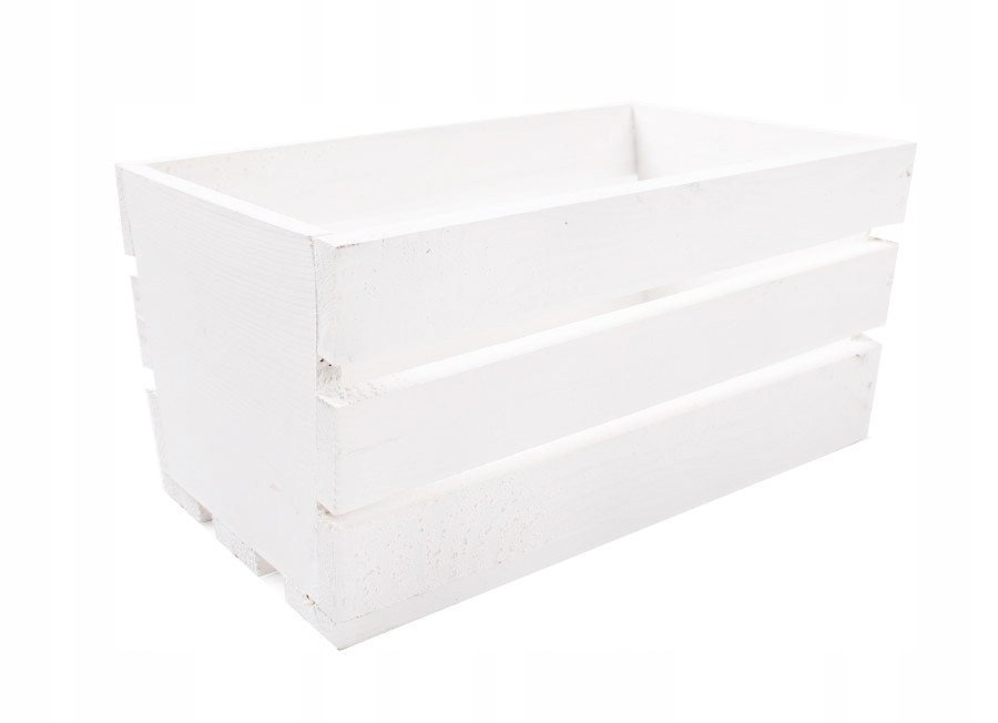 

Biała Drewniana Skrzynka Na Kwiaty I Zioła 30 cm