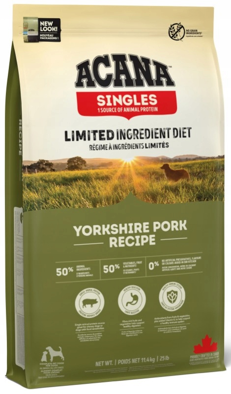 Acana Singles Yorkshire Pork hipoalergiczna karma dla psów 11,4 kg