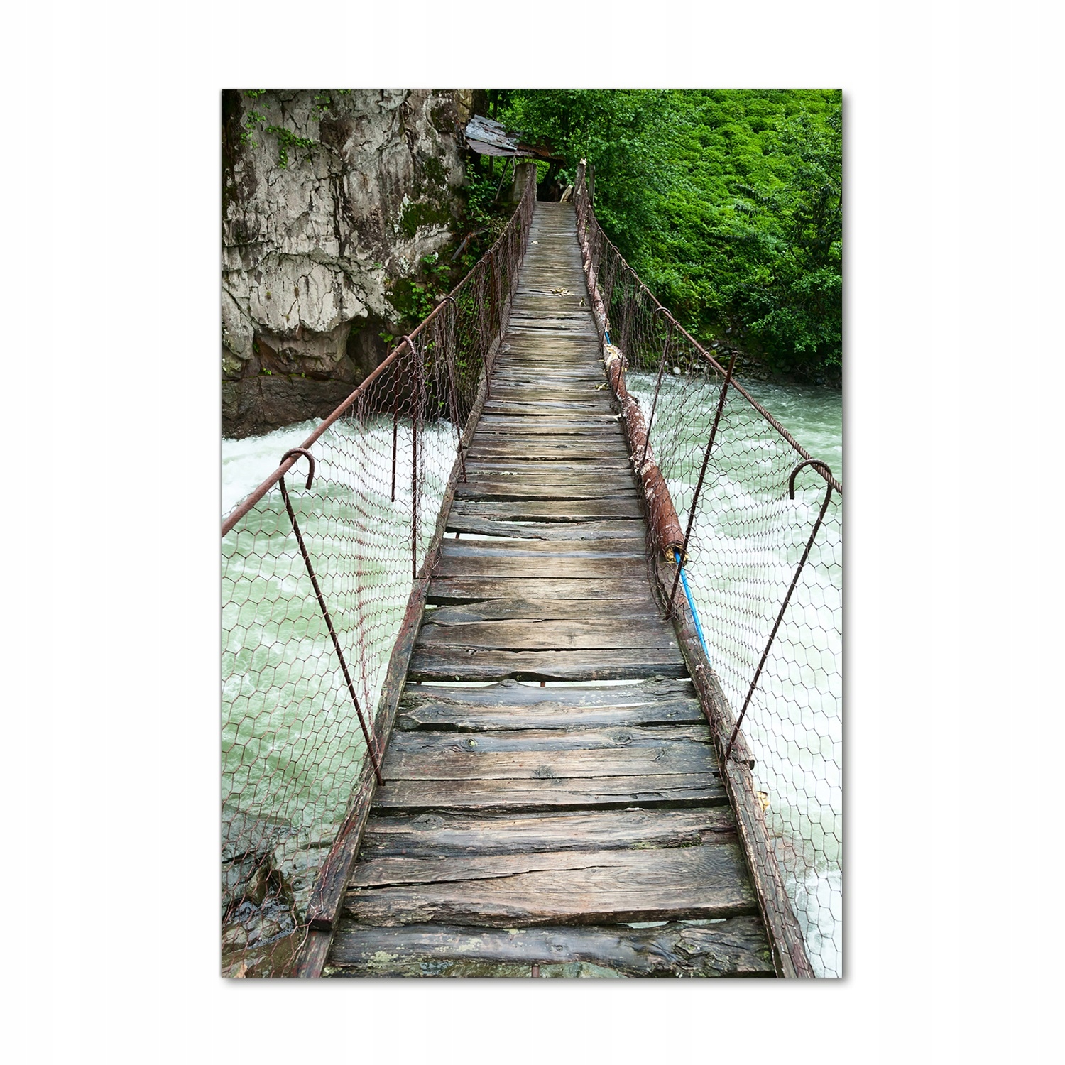 

Foto obraz szkło hartowane Most wiszący 70x100 cm