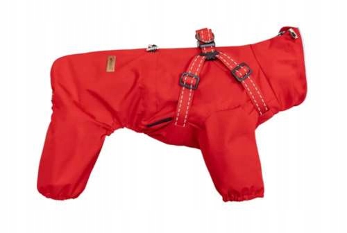 Levně Bunda Pro Psa s voděodolnými ramenními popruhy, červená, M