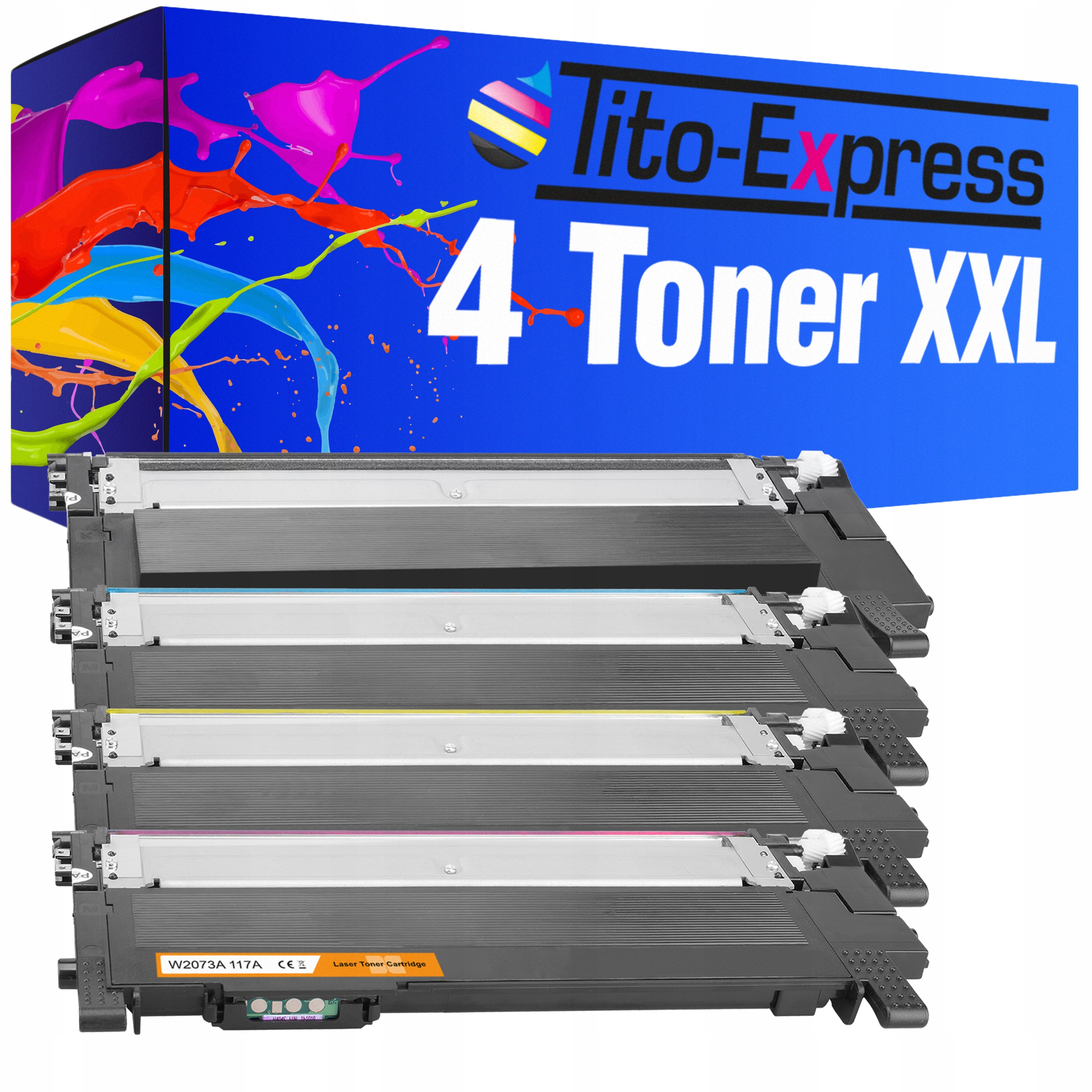 4x Toner do HP W2070A 117A 150a 150nw 178nw z CHIP