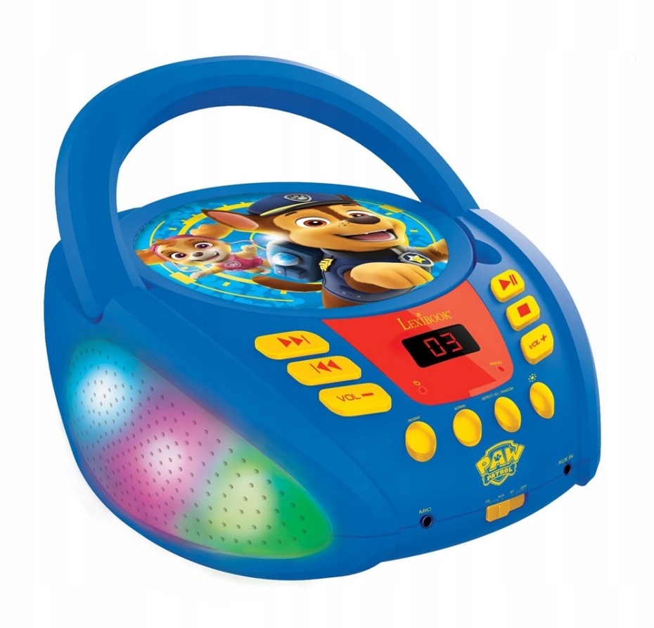 Tlapková patrola Bluetooth-CD Led přehrávač boombox