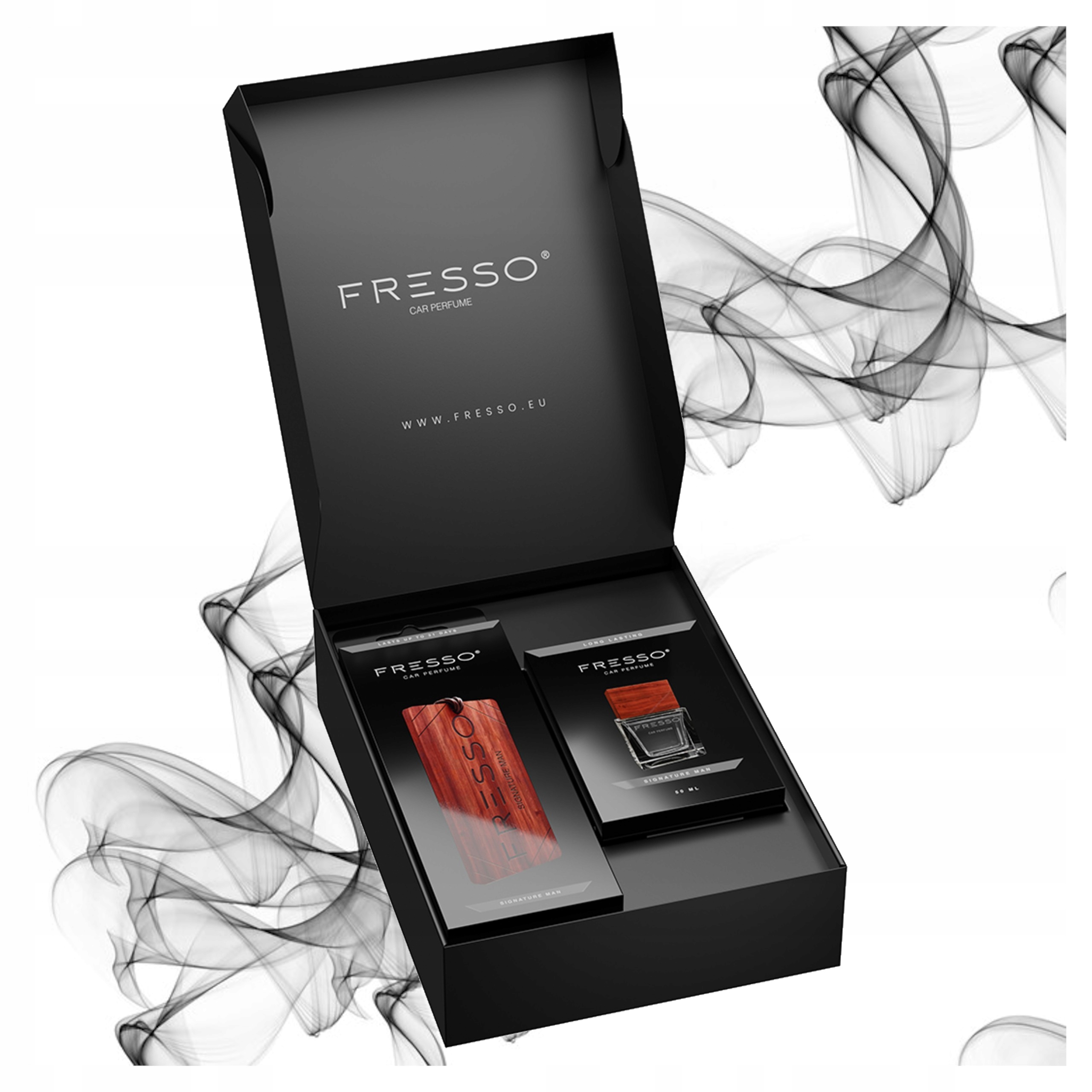 Fresso dárková krabička Signature Man Sada vůní do auta Přívěsek do auta