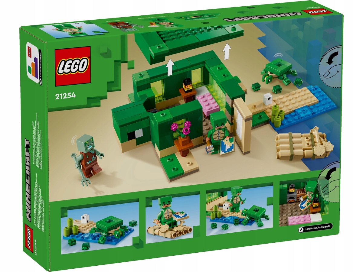 LEGO Minecraft, 21254 Domek na plaży żółwi Płeć unisex
