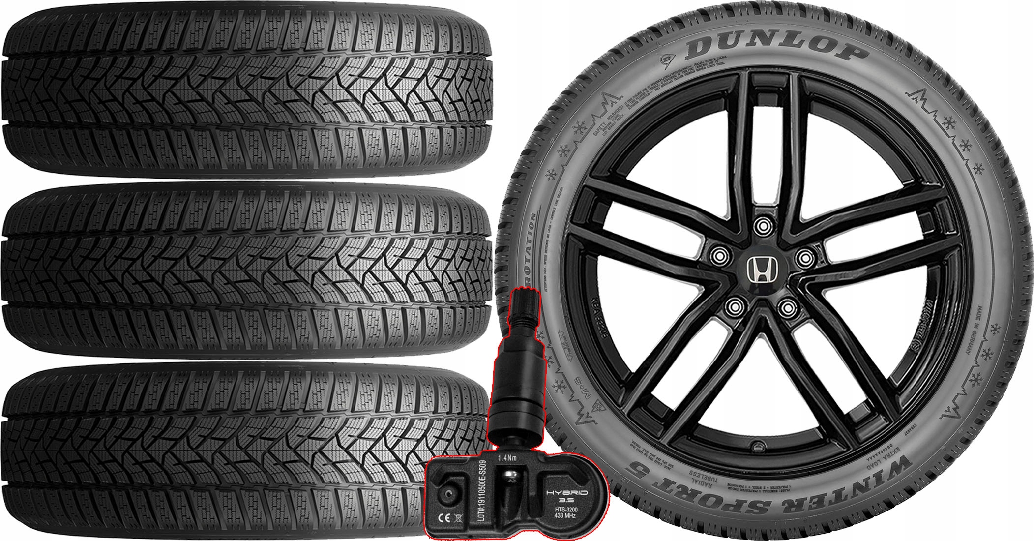 КОЛЕСА HONDA CIVIC VIII 8 Dunlop 2255r17 TPMS