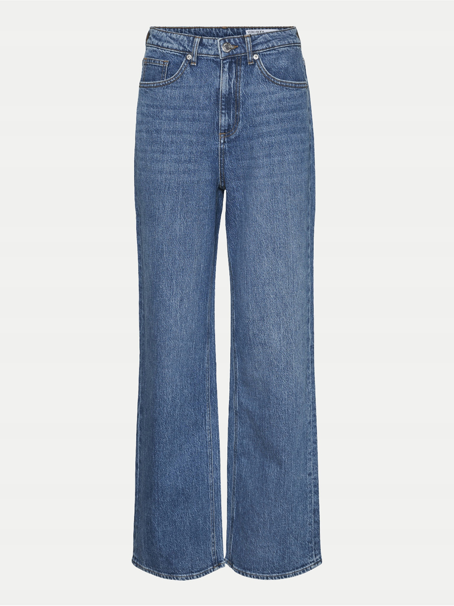 Vero Moda Damskie Jeansy Vero Moda-10308153 Medium Blue Denim Niebieski