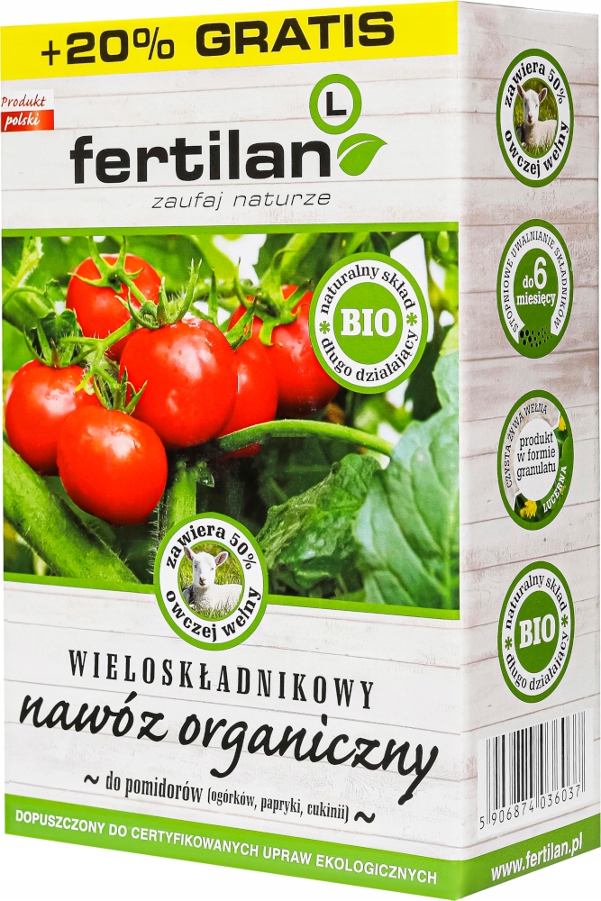 

Fertilan Nawóz Organiczny do Pomidorów 1,2 kg