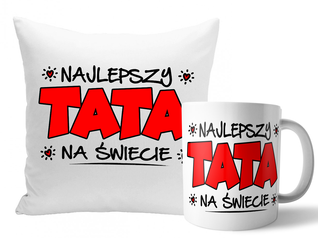 

Dzień Ojca Zestaw Poduszka Kubek Dla Taty