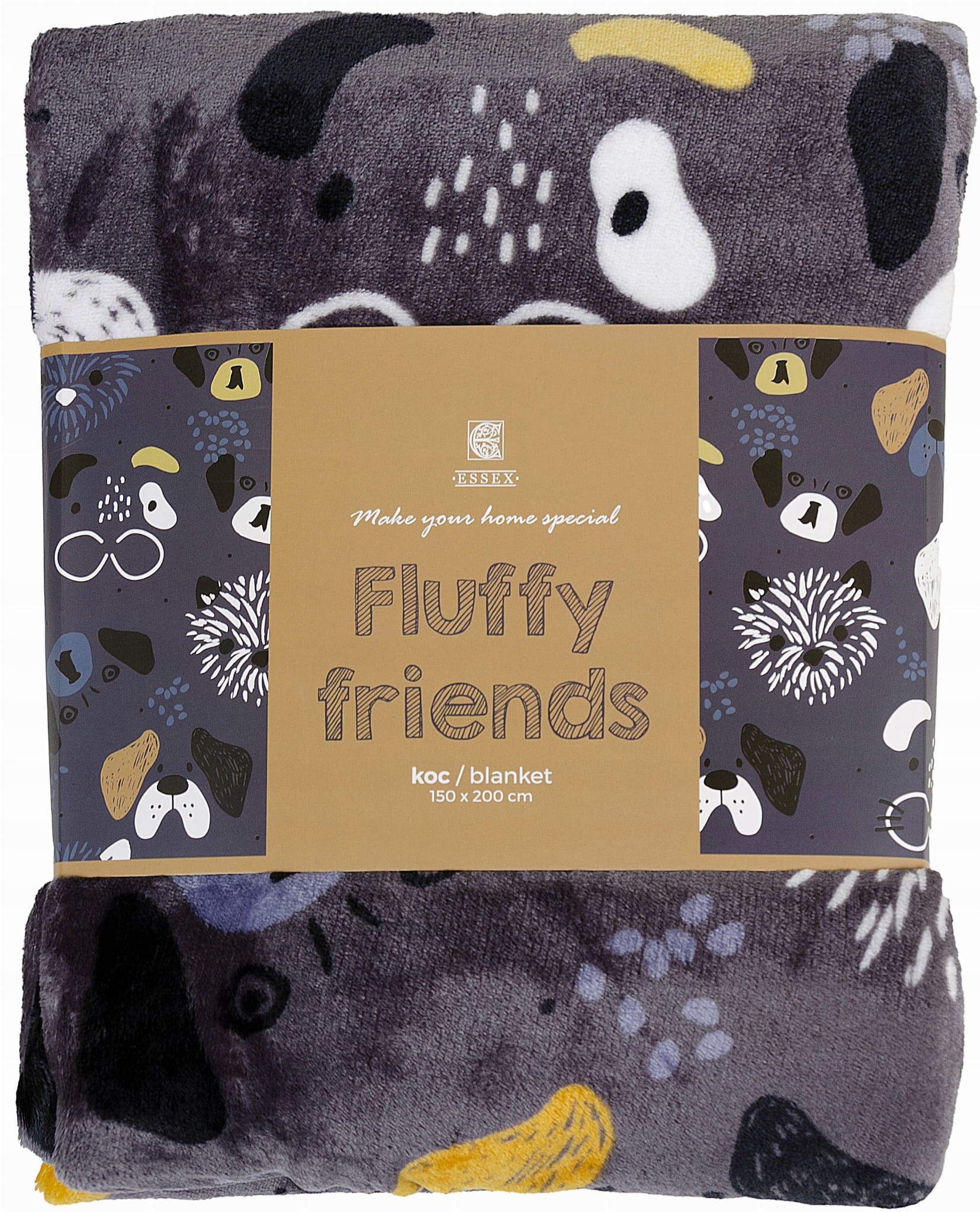 

Koc Pieski Psy Fluffy Friends 150x200 cm