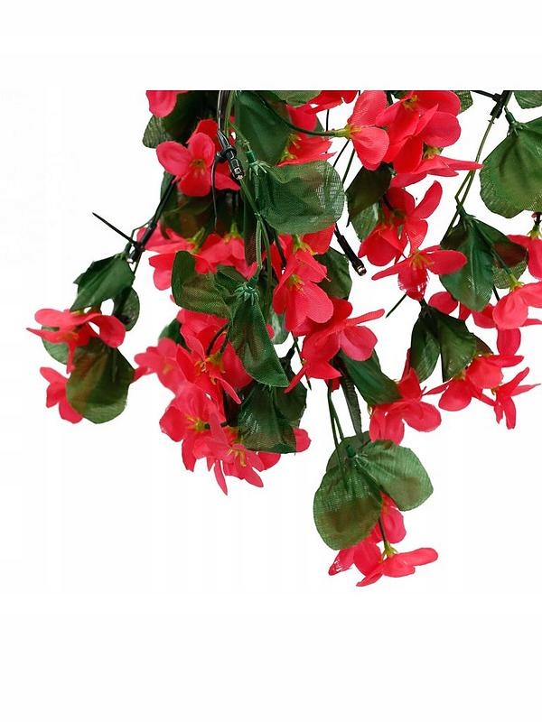 WISZĄCE KWIATY LAMPKI SOLARNE DEKORACJA ŚWIETLNA DO OGRODU, NA BALKON Kolor dominujący inny