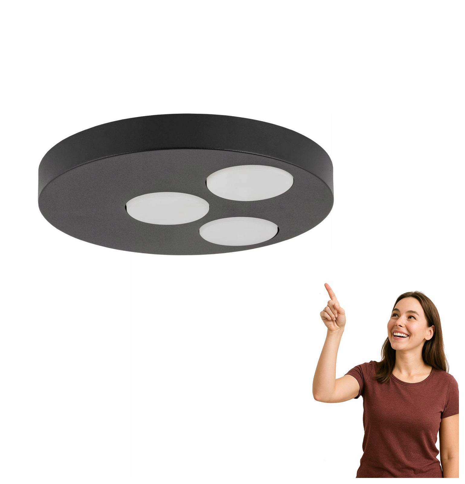 Stropná lampa Bros 3 40832 Sigma Lighting