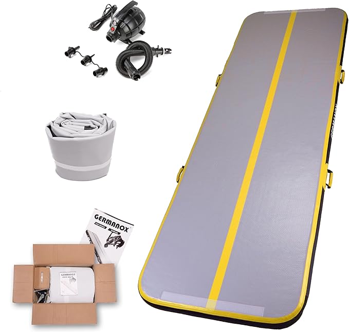 Airtrack mata dmuchana Germanox 4m 100x10cm gimnastyczna