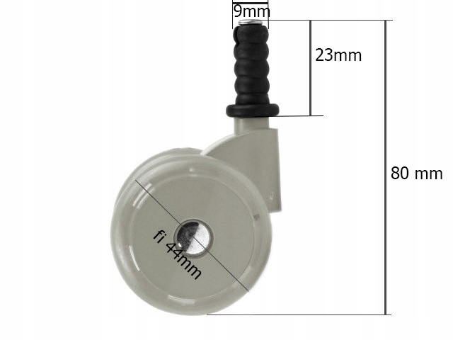 KÓŁKA DO CHODZIKA OBROTOWE MIĘKKIE SILIKONOWE GR Kod producenta Kółka silikonowe fi44 szare