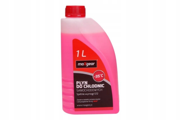 PŁYN DO CHŁODNIC 1L -35 CZERWONY G12 GOTOWY