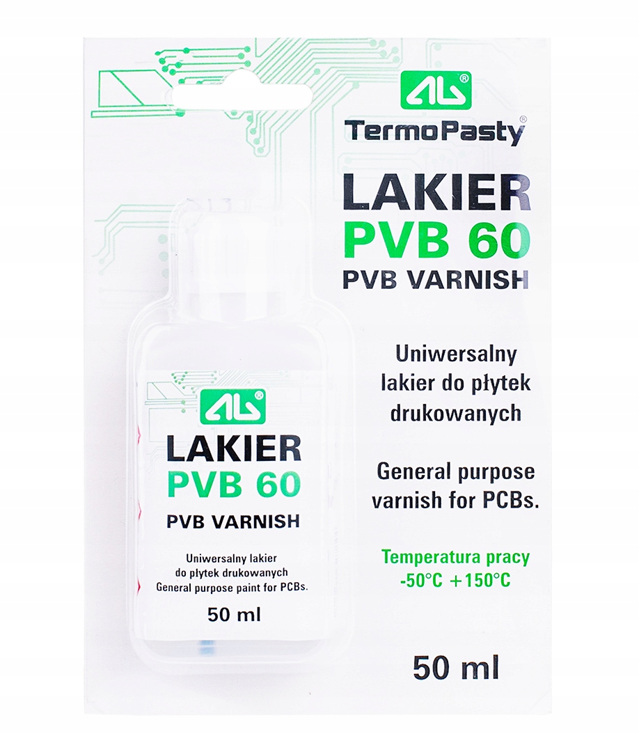 

Lakier Izolacyjny Ag Pvb 60 Do Płytek Pcb 50ml