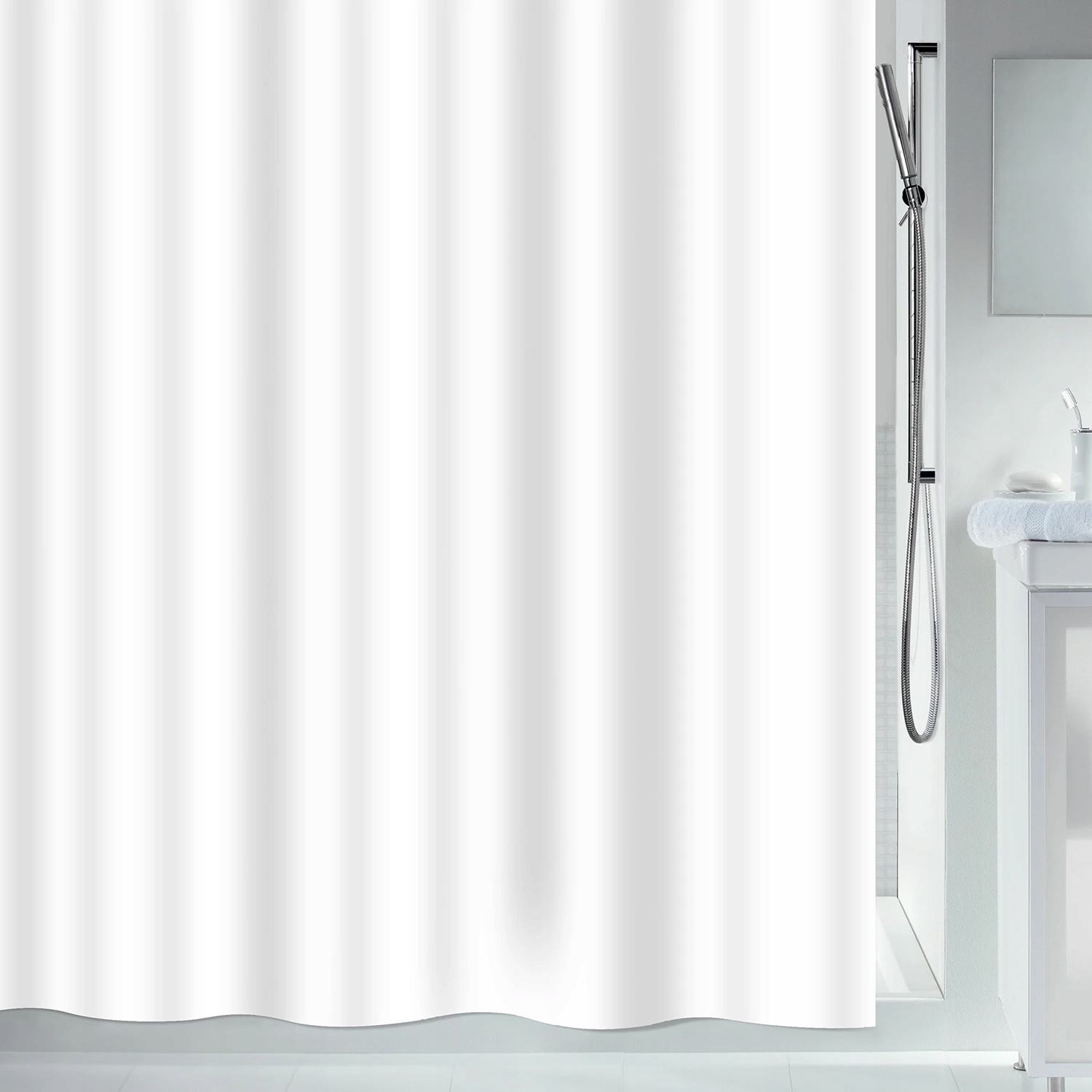 Spirella sprchový záves Securitas, biely, 180 x 200 cm, polyester