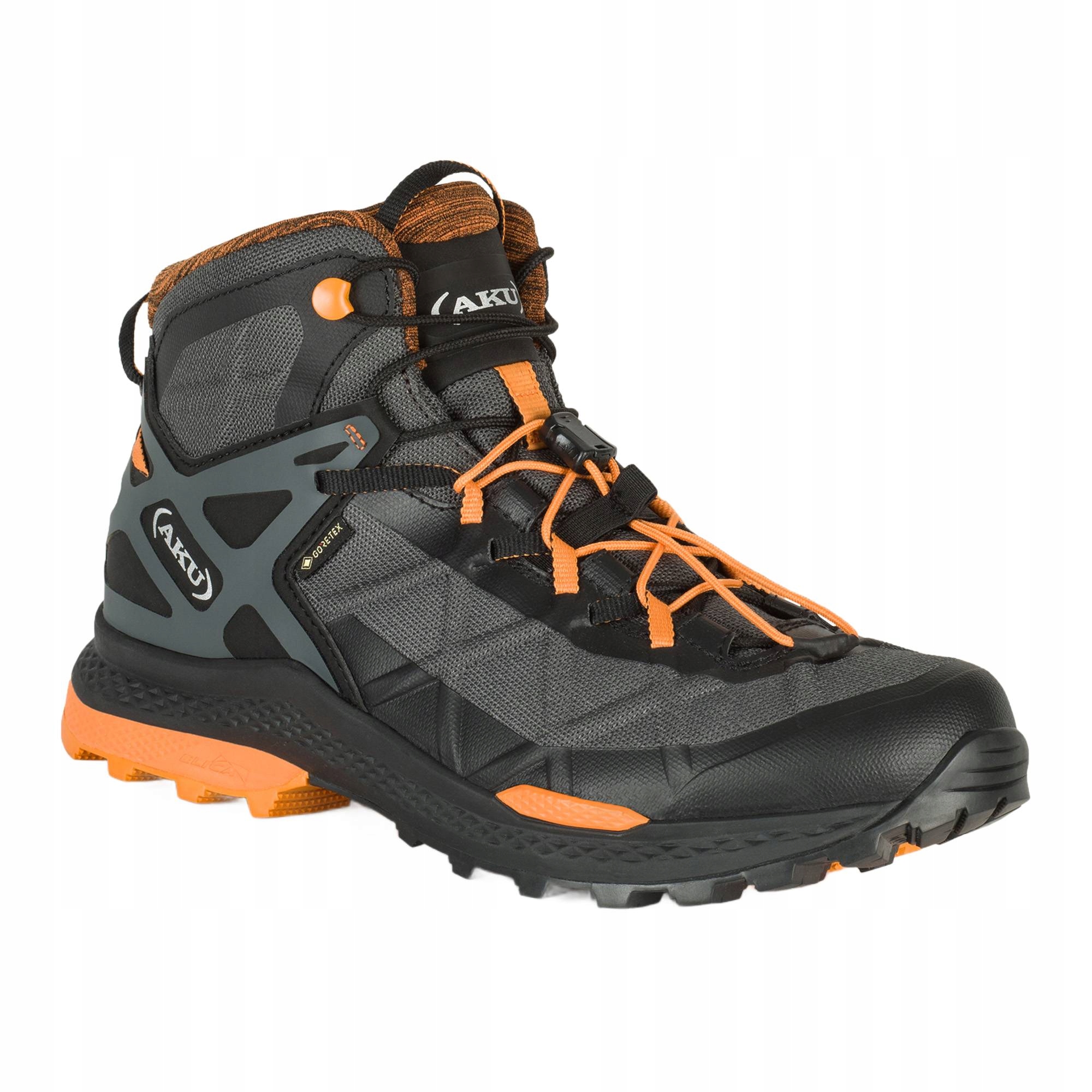 Buty turystyczne męskie Aku Rocket Mid Dfs Gtx black/orange 45 (10.5 Uk)