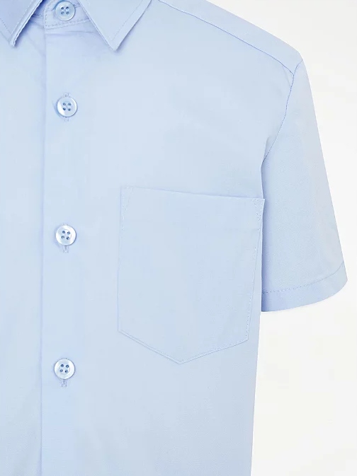 George koszula chłopięca niebieska slim fit 170/176 Rękaw krótki rękaw