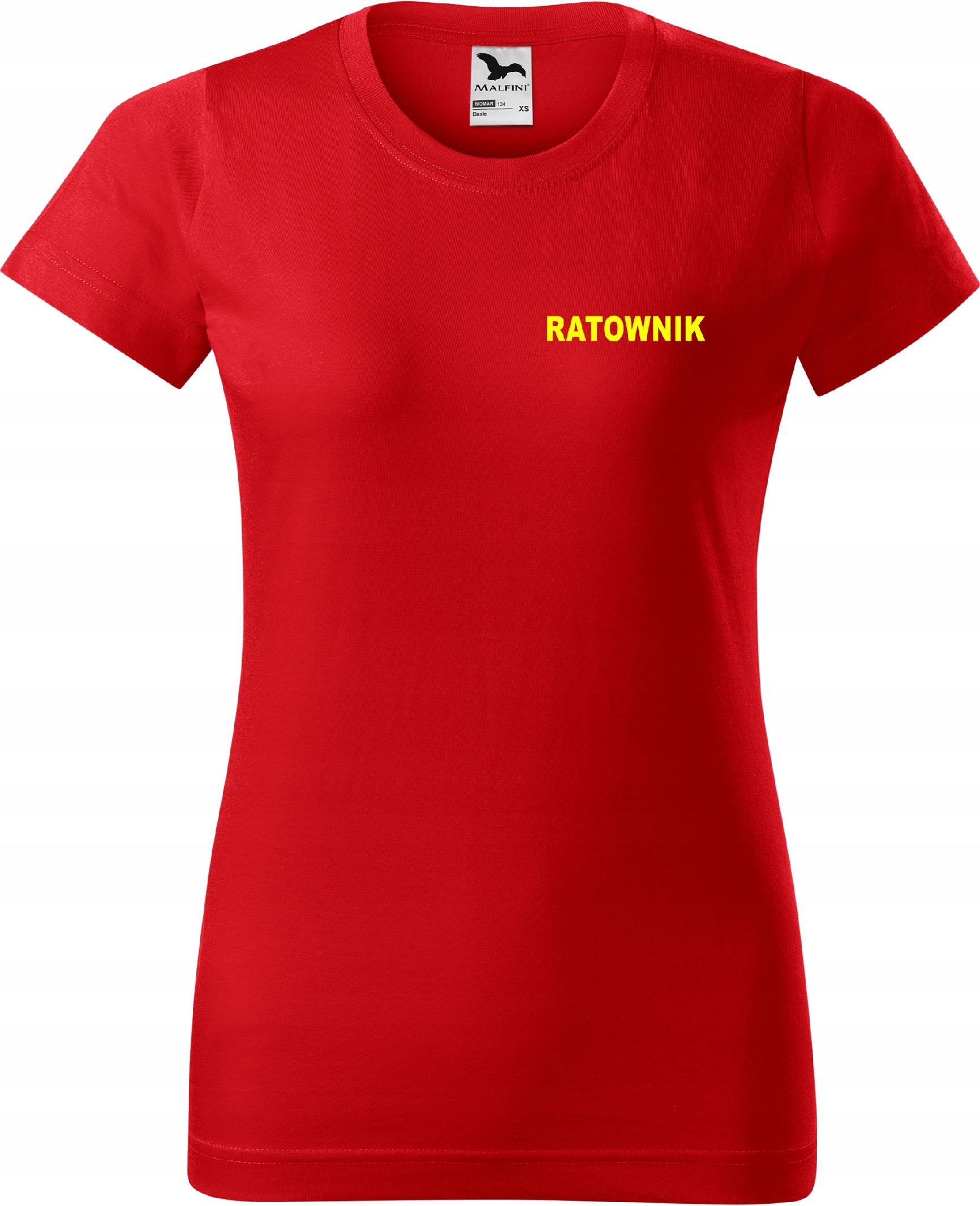 

Damska koszulka medyczna t-shirt nadruk Ratownik