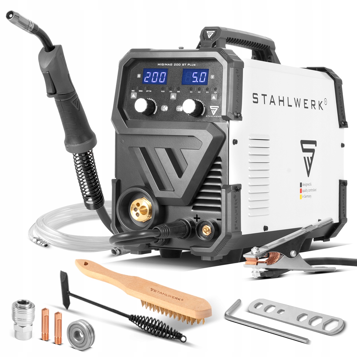 Svařovací Stroj Migomat Stahlwerk Mig Mag 200 St Plus 200A Synergie Tig Lift Mma
